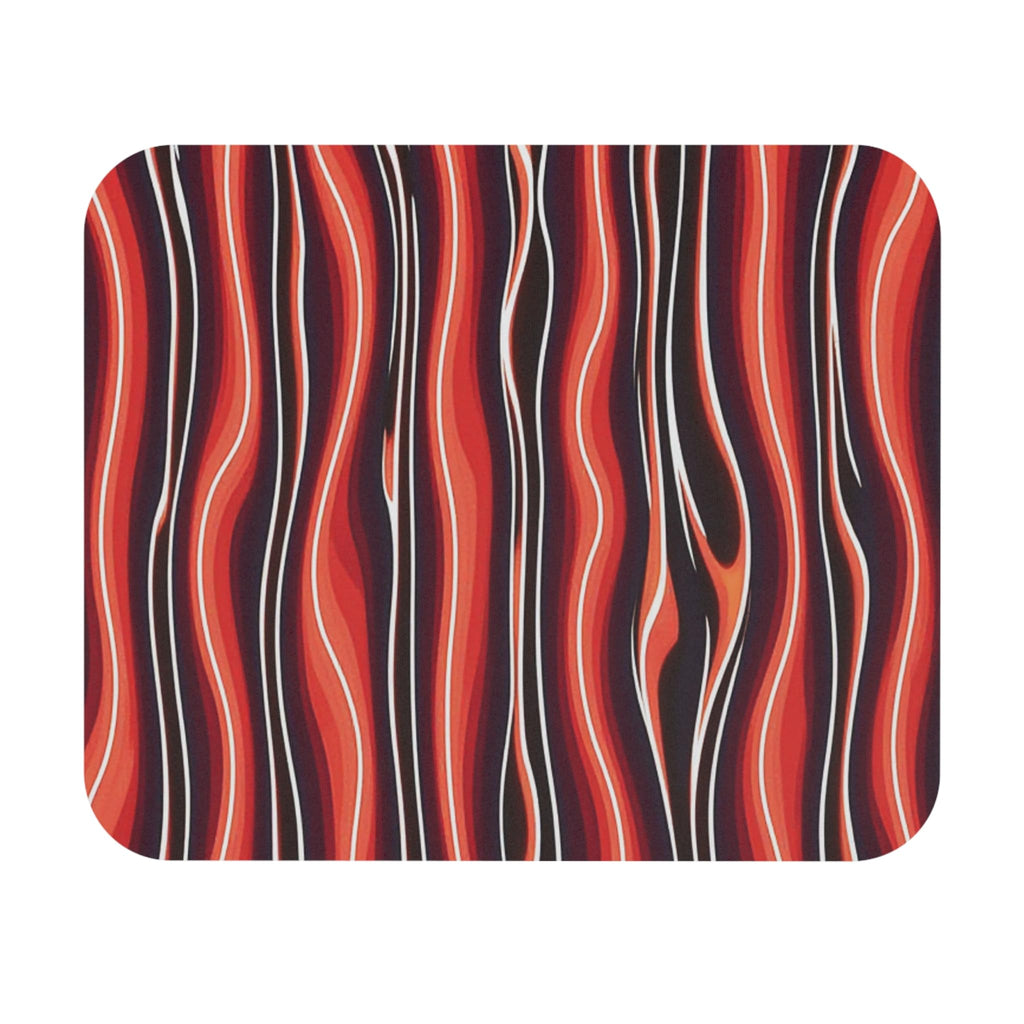 Abstract Wave Pattern Mouse Pad