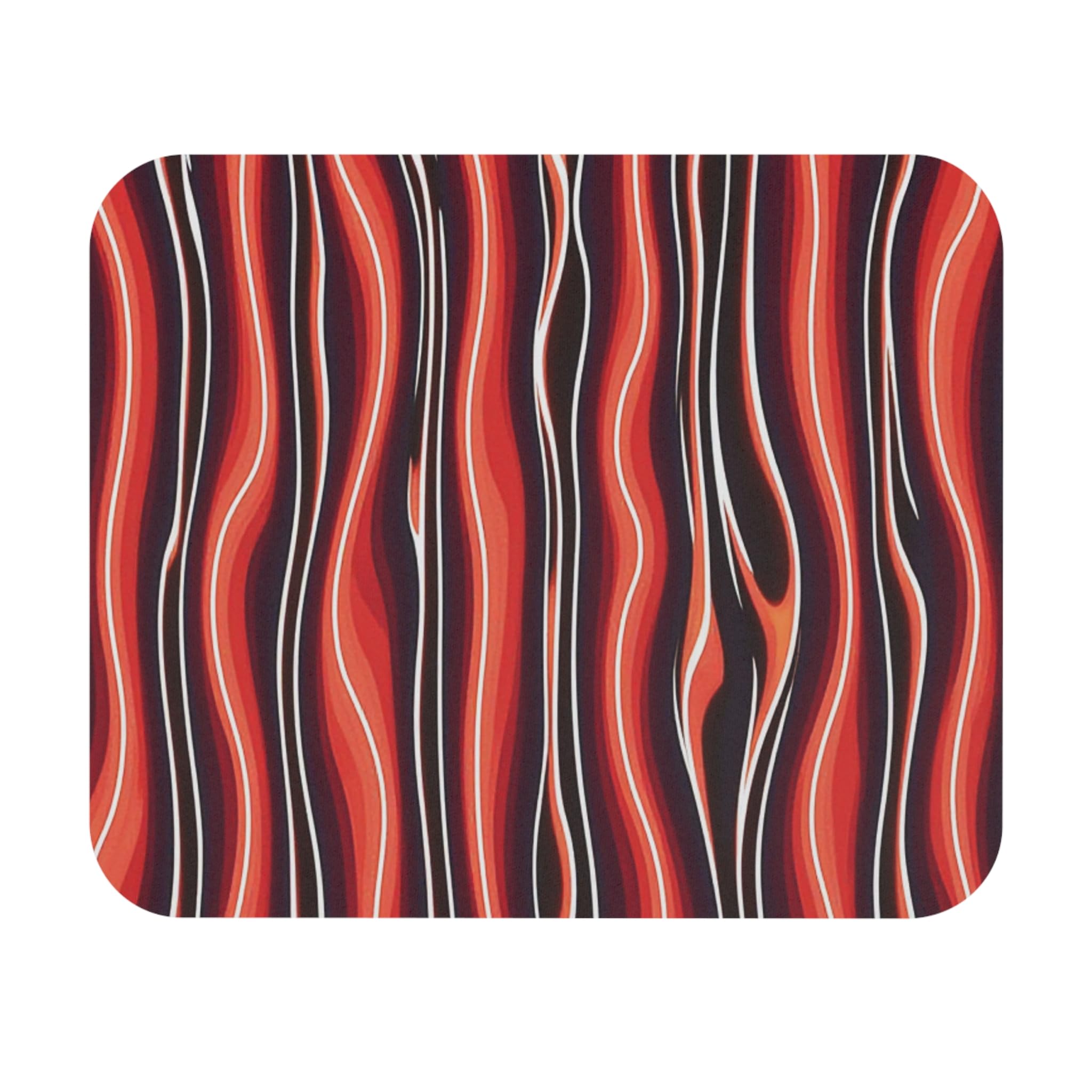 Abstract Wave Pattern Mouse Pad