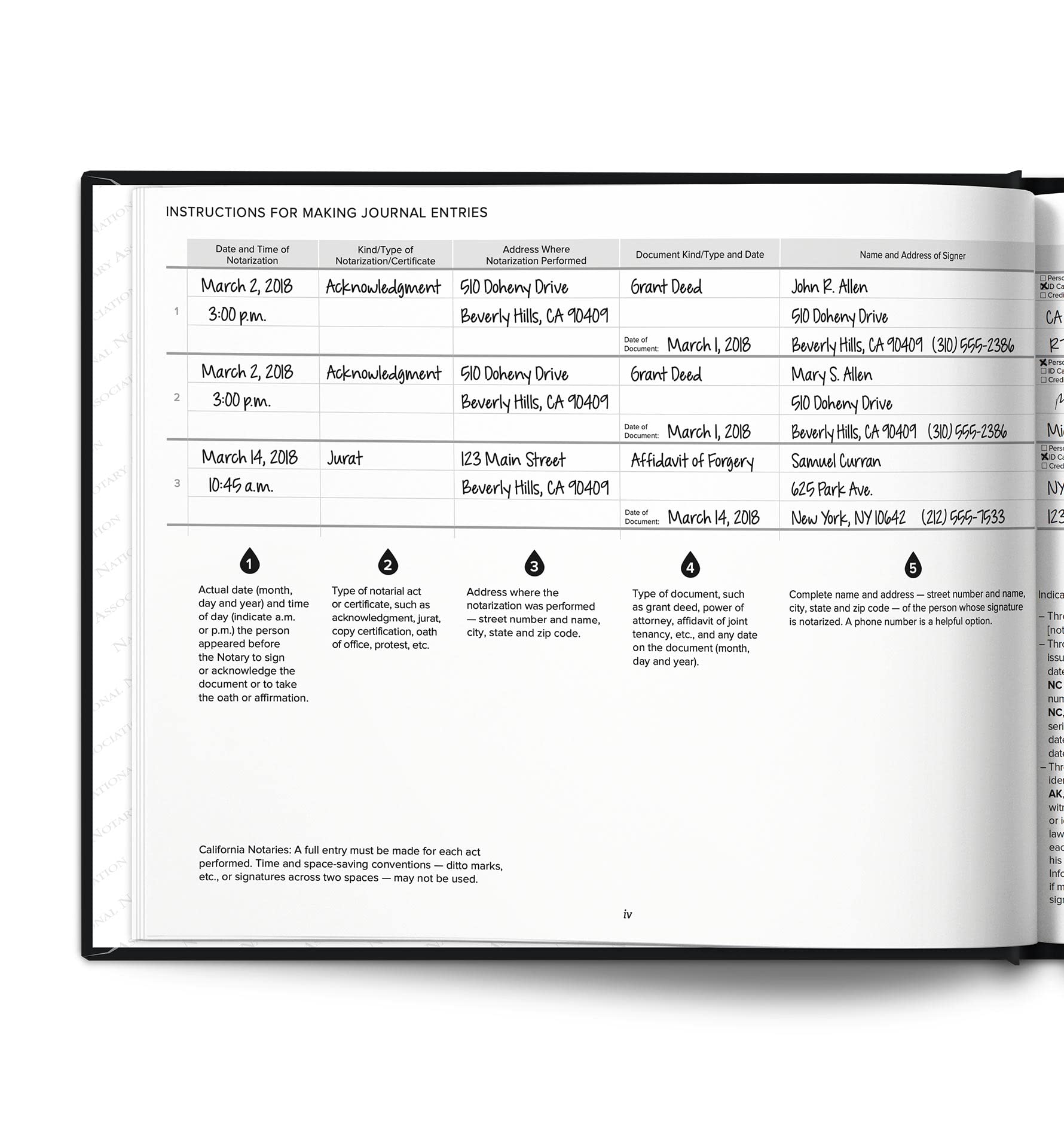 Professional Notary Record Journal