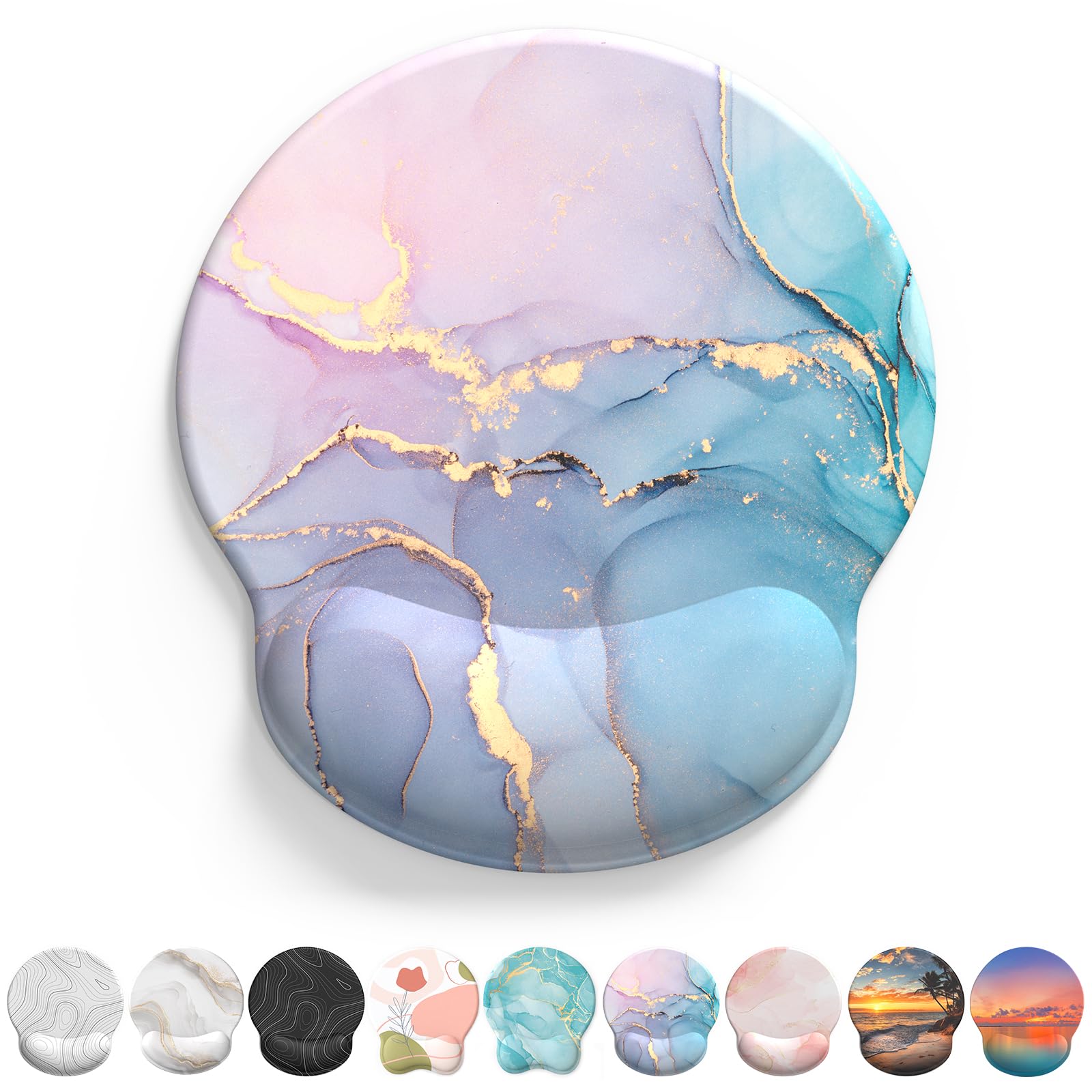 Mouse Pad With Gel Wrist Support