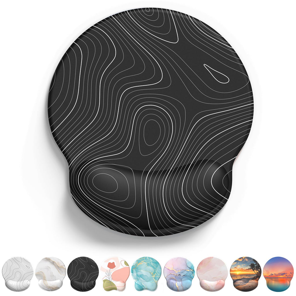Mouse Pad With Gel Wrist Support