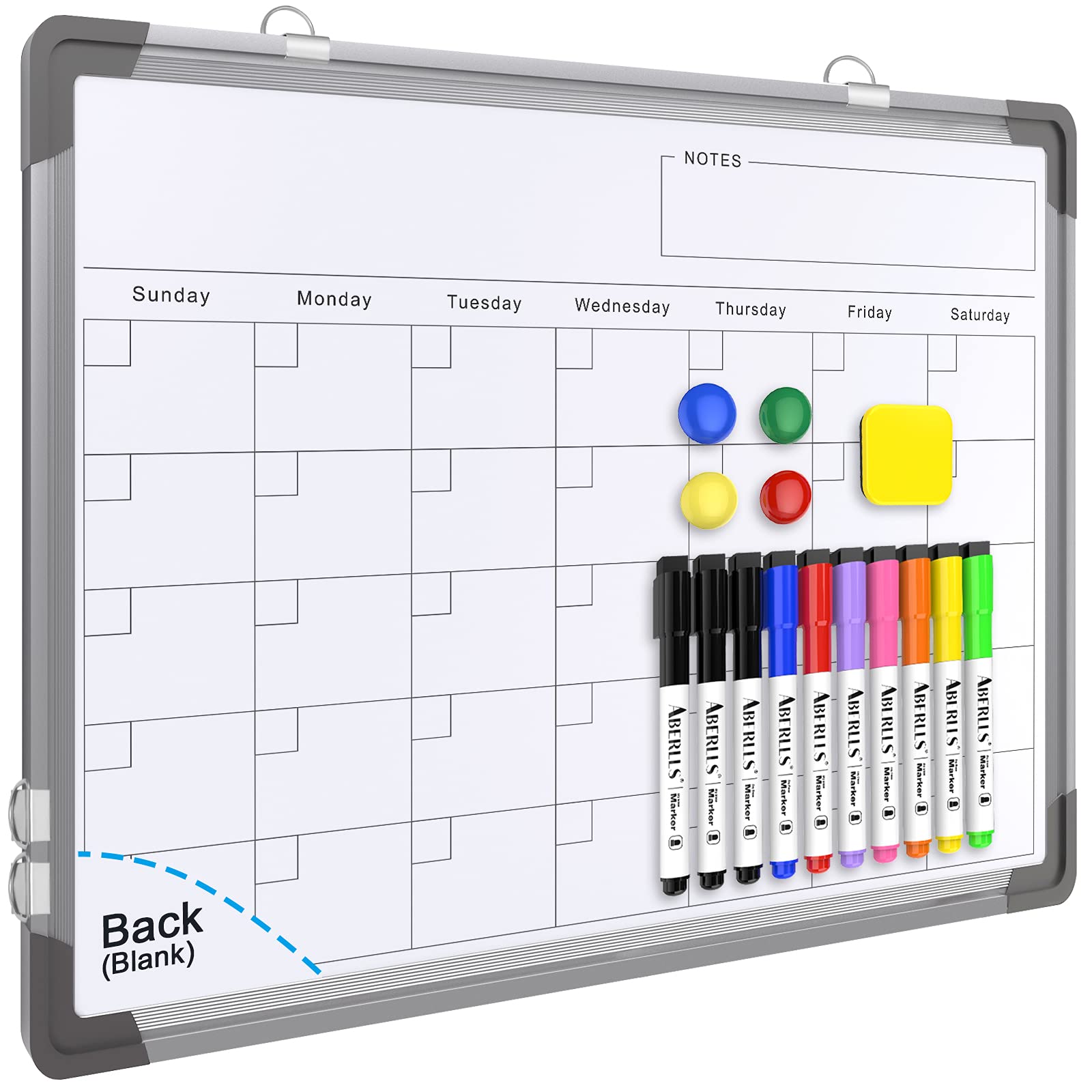 Magnetic Dry Erase Monthly Planner Whiteboard