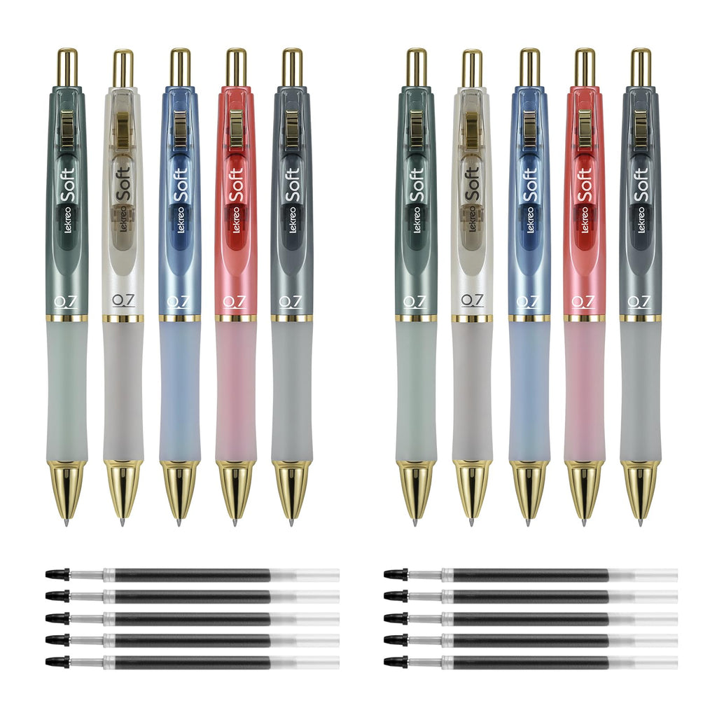 Retractable Gel Ink Pens With Refills