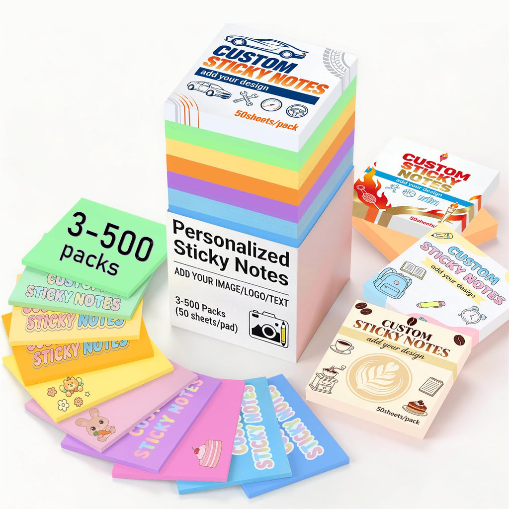 Custom Sticky Notes Memo Pad Set