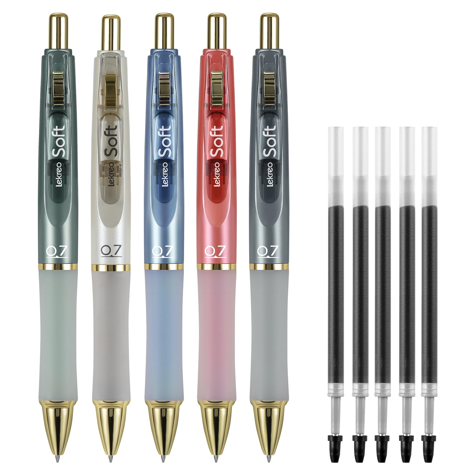 Retractable Gel Ink Pens With Refills