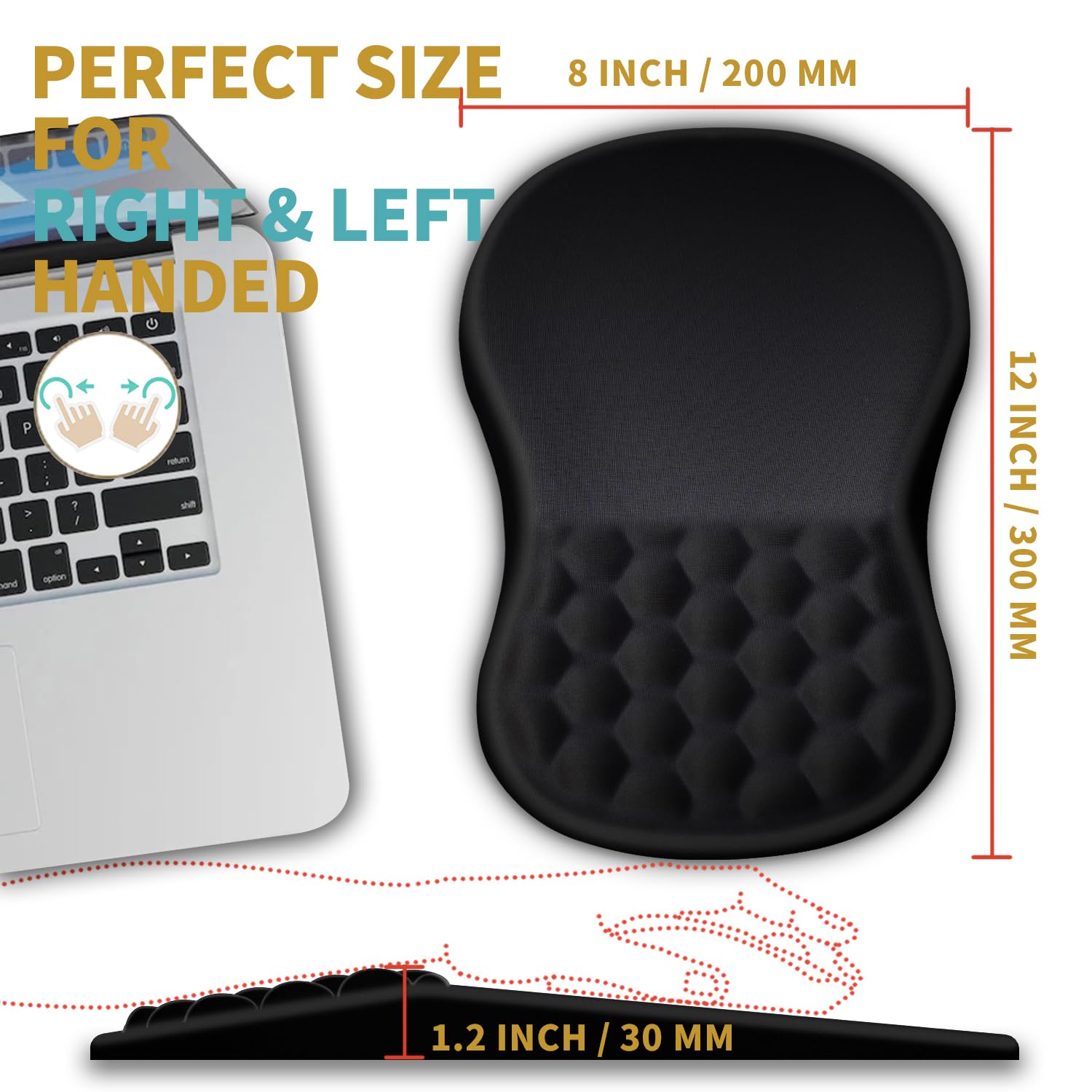 Ergonomic Mouse Pad With Wrist Support