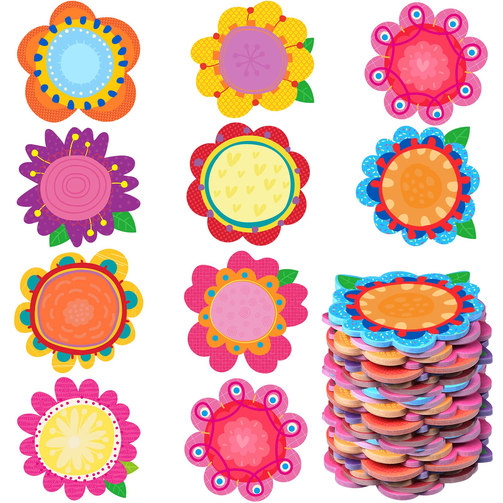 Floral Sticky Notes Memo Pad Set