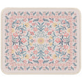 Floral XXL Desk Mat With Stitched Edges