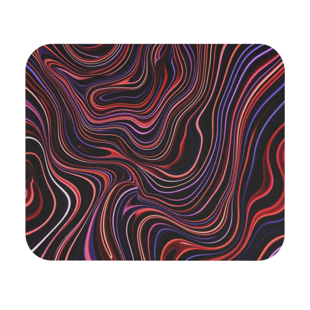 Abstract Wave Pattern Mouse Pad