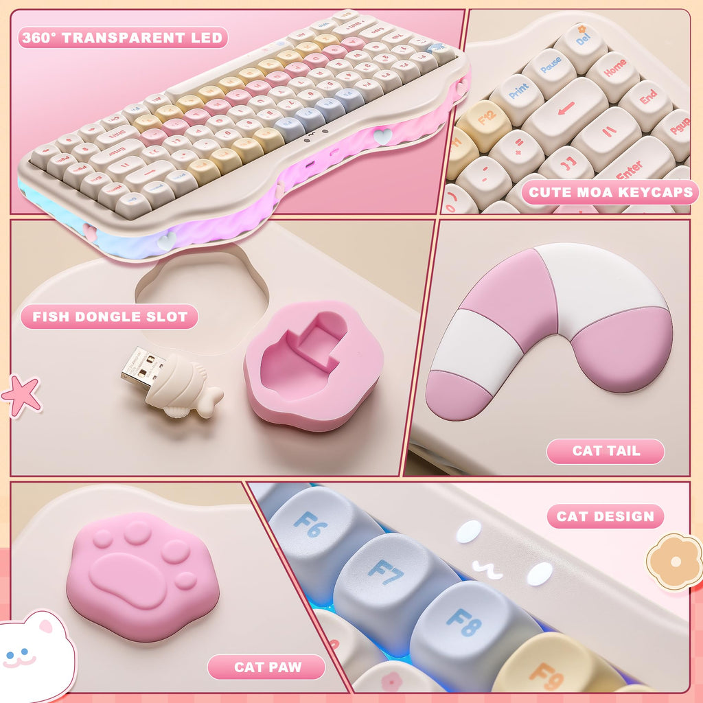 75% Wireless Mechanical Keyboard With RGB