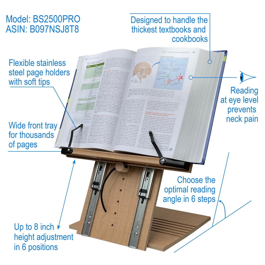 Adjustable Ergonomic Book Stand For Reading