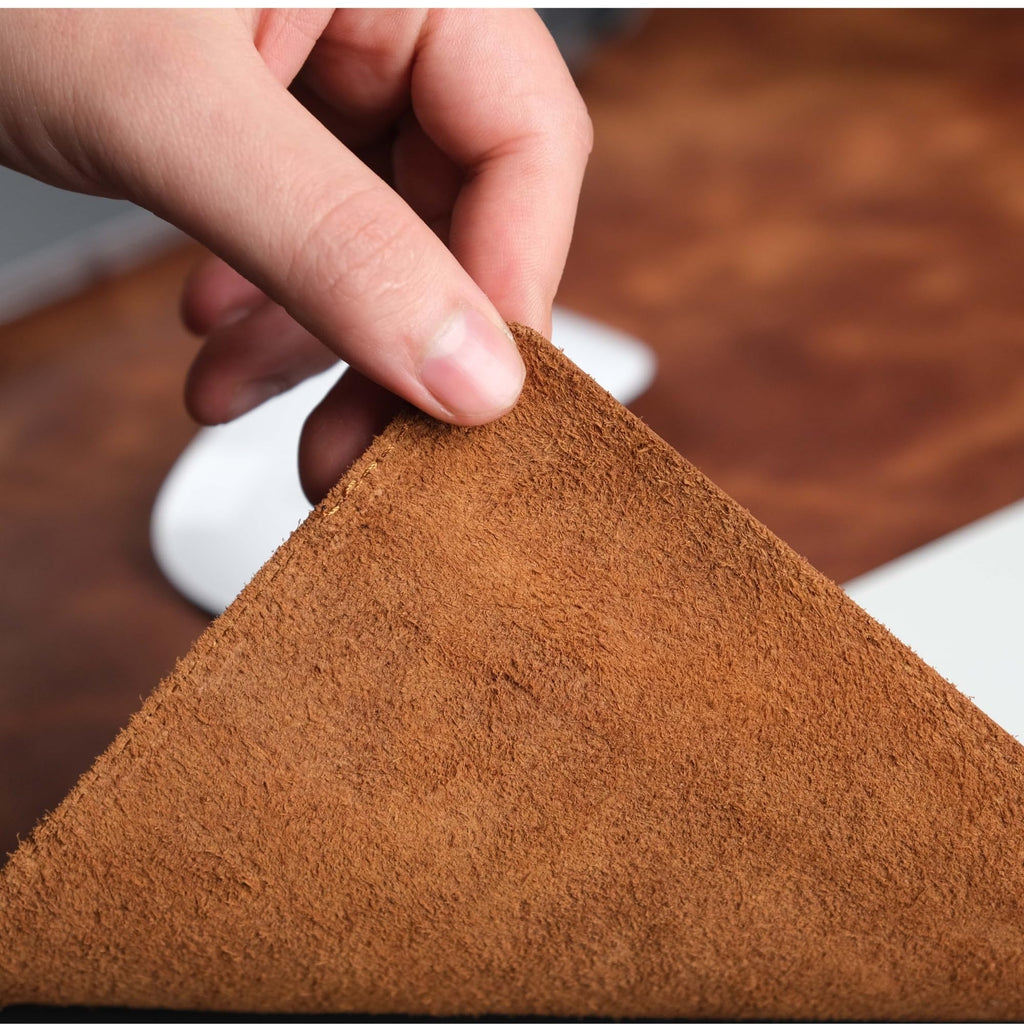 Genuine Leather Desk Pad For Mouse And Keyboard