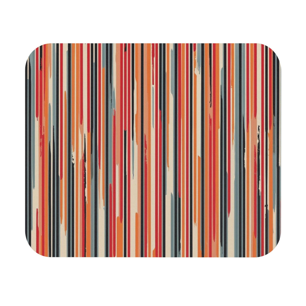 Abstract Wave Pattern Mouse Pad