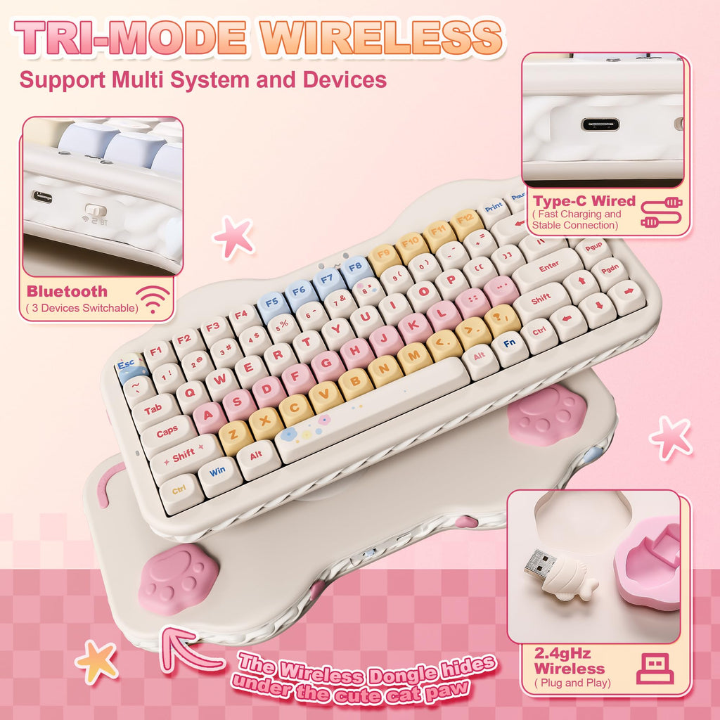 75% Wireless Mechanical Keyboard With RGB