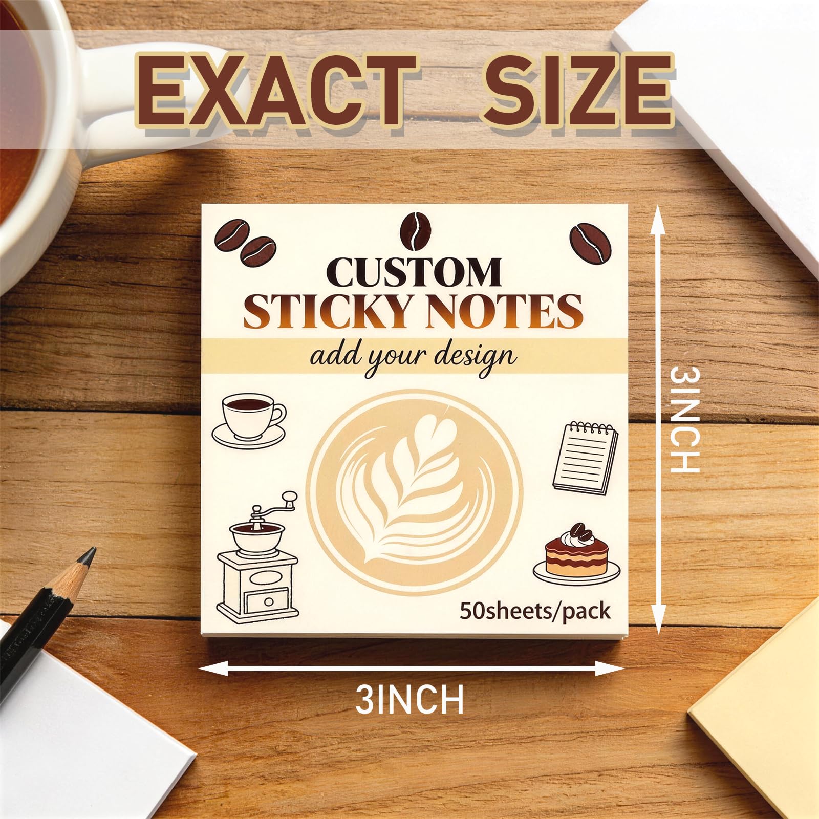 Custom Sticky Notes Memo Pad Set