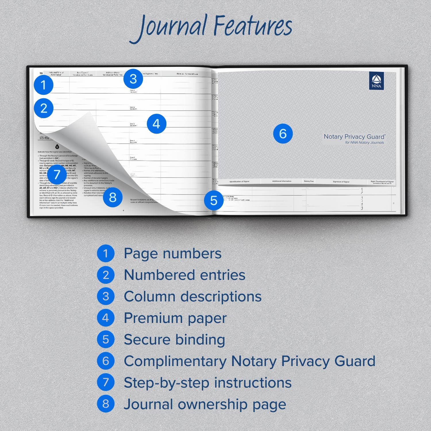 Professional Notary Record Journal