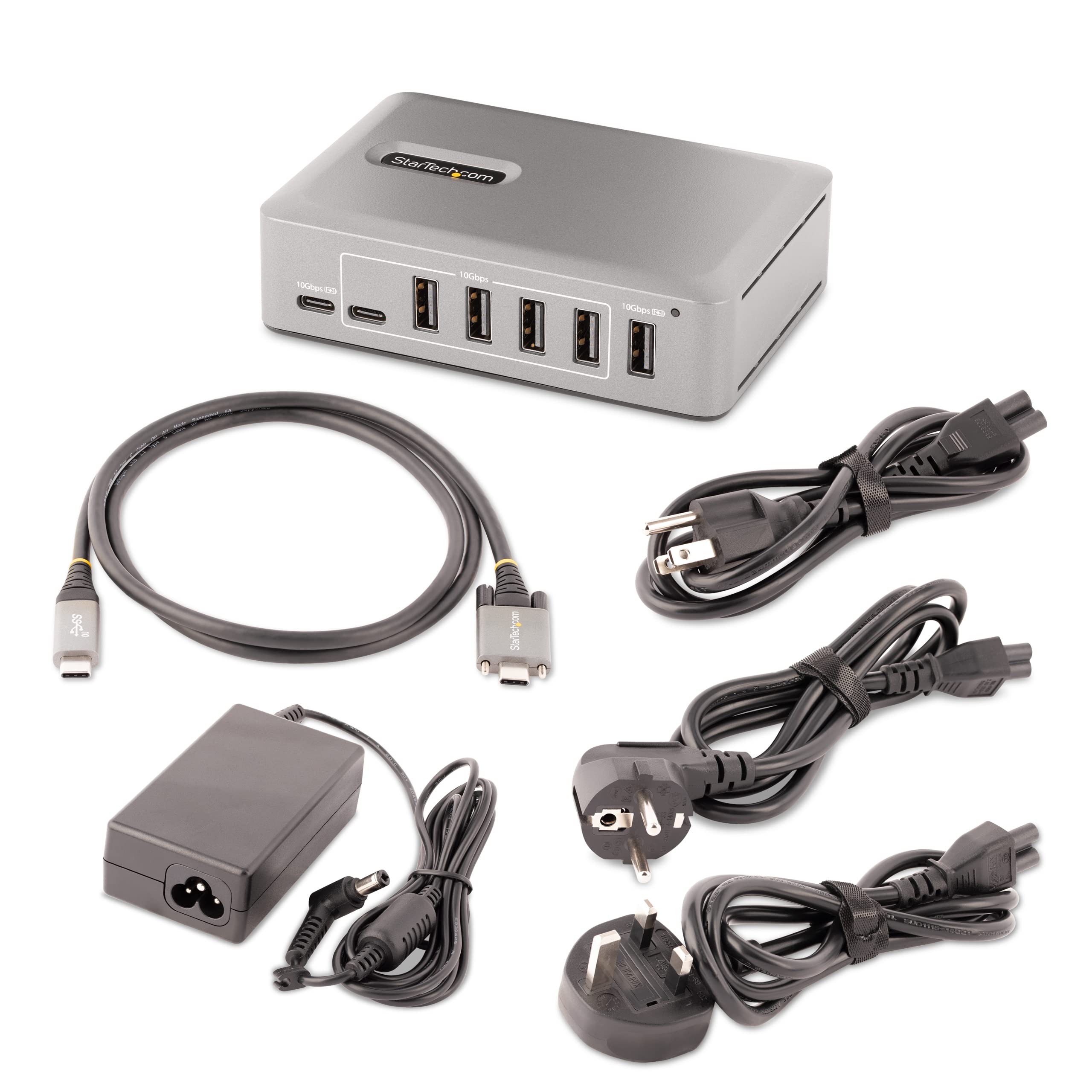 10-Port USB-C Hub With 65W Power Supply
