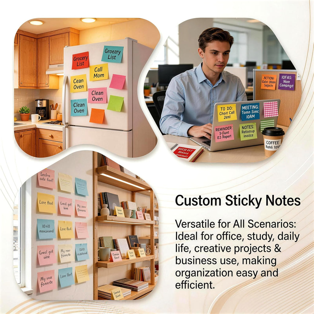 Custom Sticky Notes Memo Pad Set