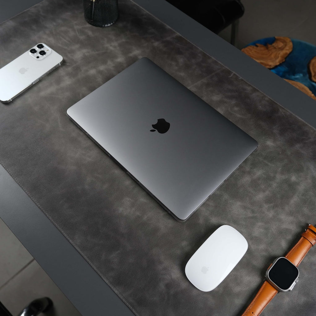 Genuine Leather Desk Pad For Mouse And Keyboard
