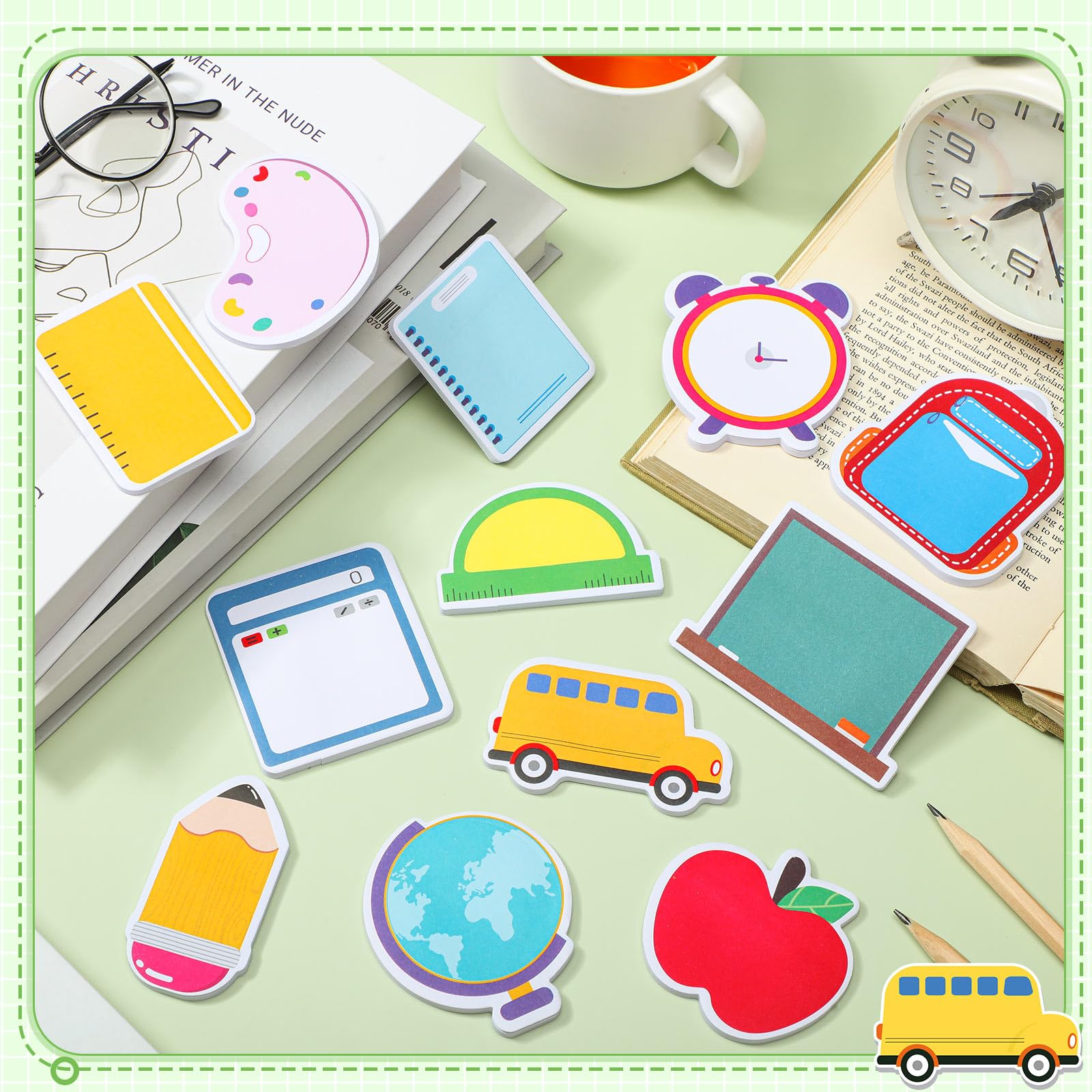 Cute School Sticky Notes Set