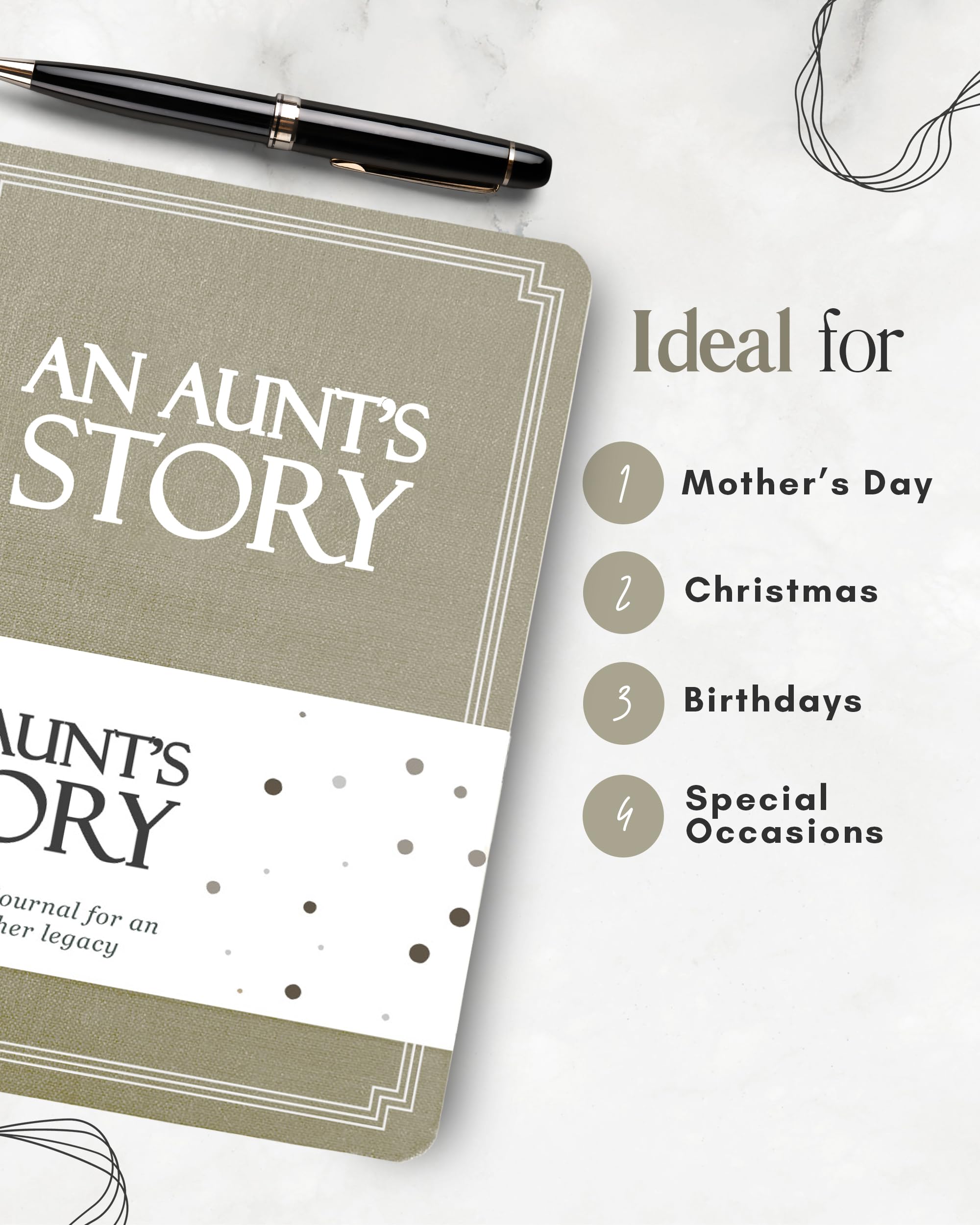 Hardcover Life Story Memory Journal