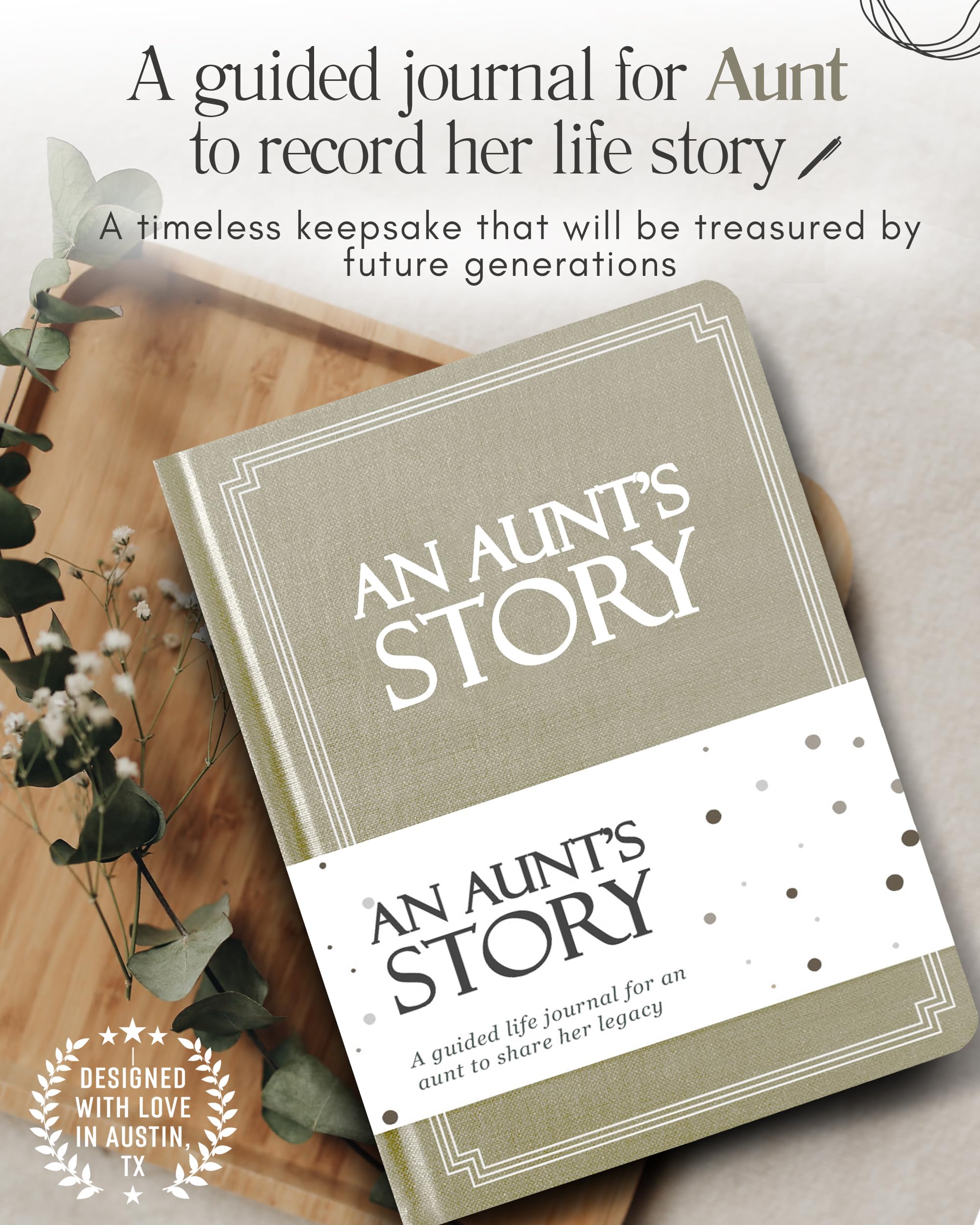 Hardcover Life Story Memory Journal