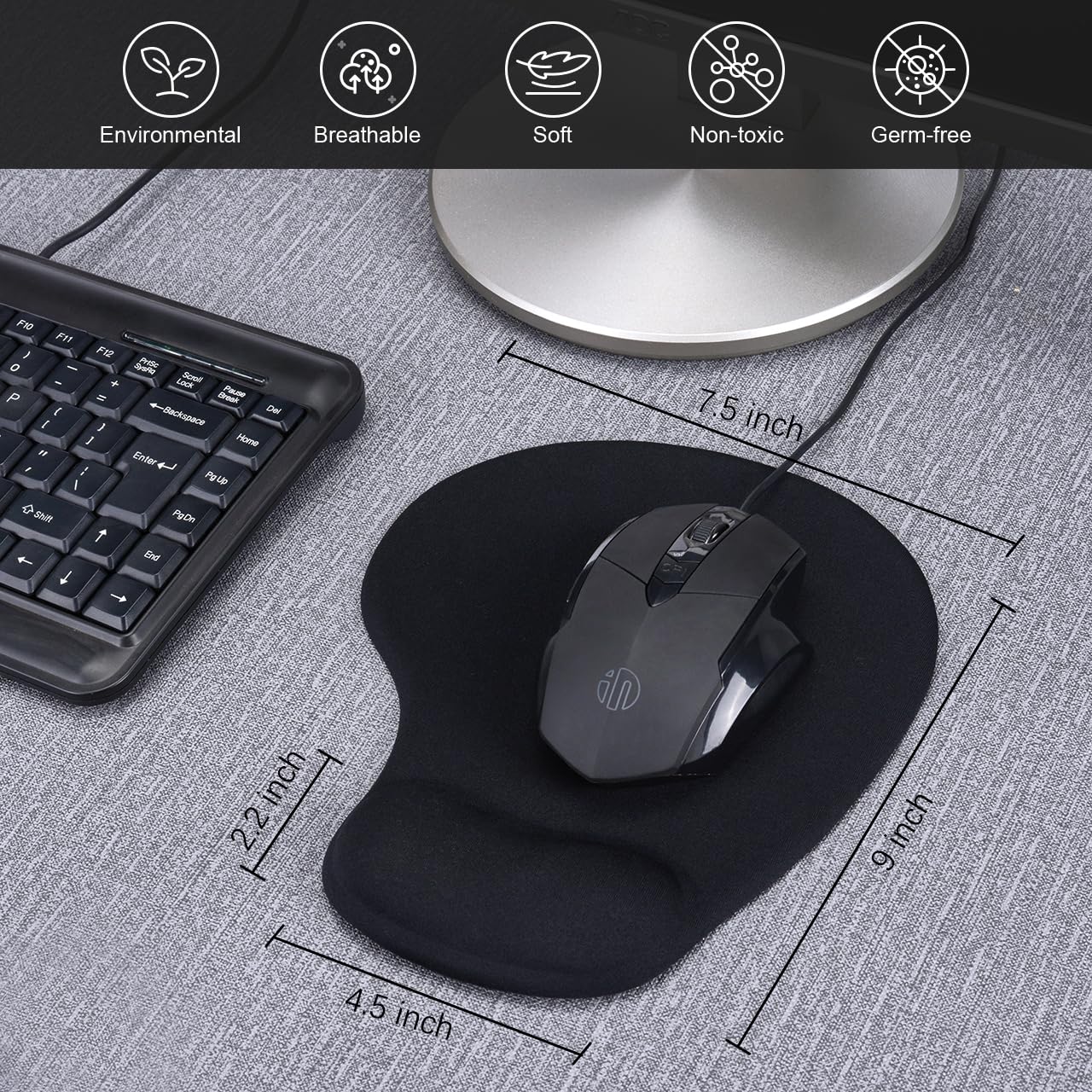 Ergonomic Gel Mouse Pad Set