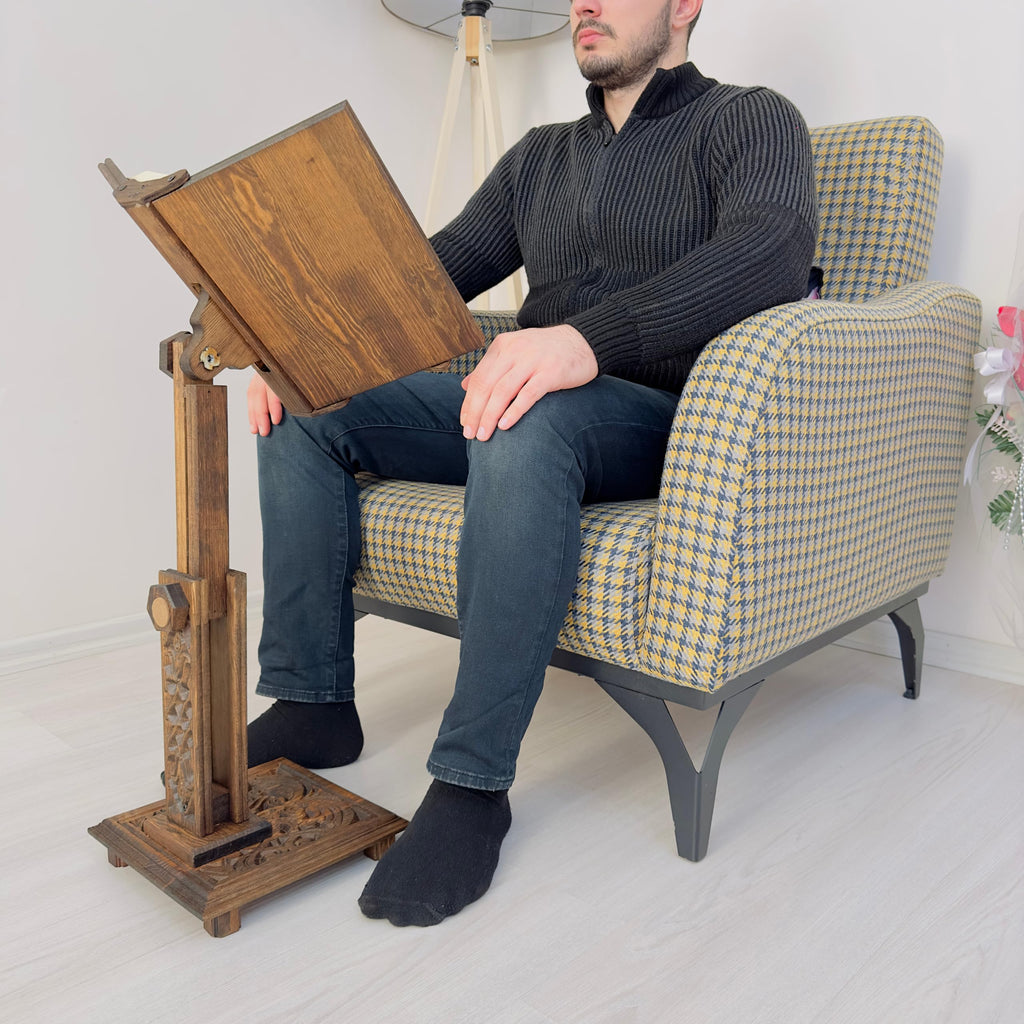 Adjustable Wooden Book Stand For Desktop Reading
