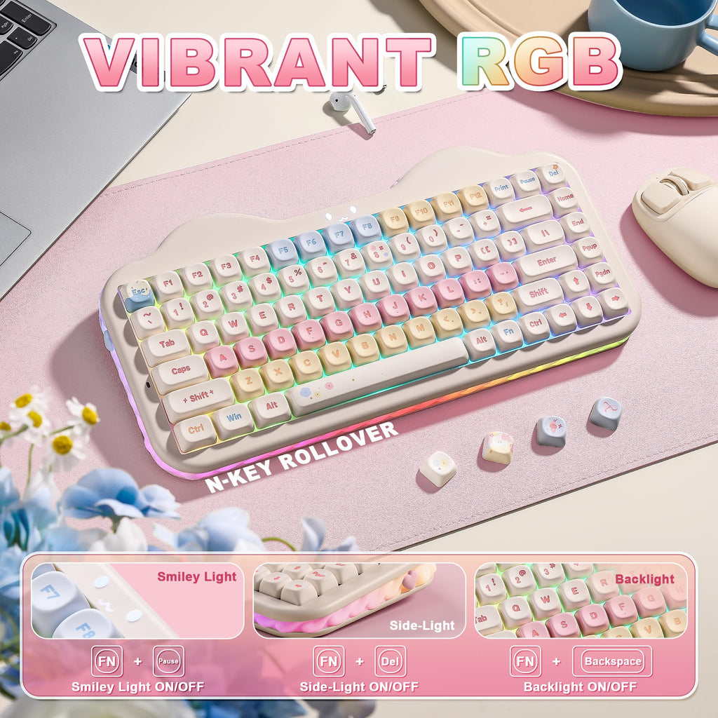 75% Wireless Mechanical Keyboard With RGB